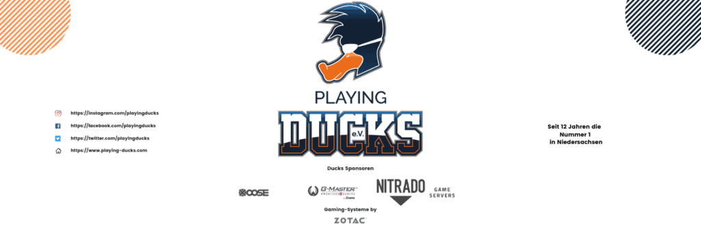 playing duck banner