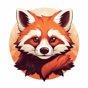 digital red panda profile pic